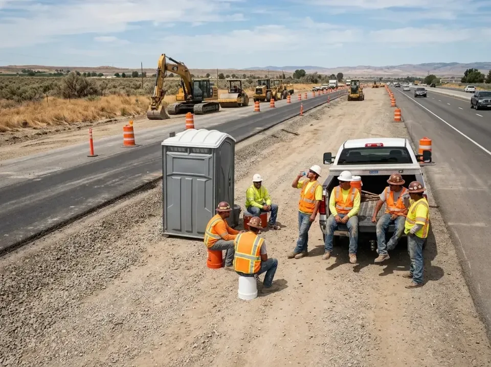 highway-road-construction-crew-007 — frequently asked questions, Porta Potty and Restroom Rentals in Fortuna, CA